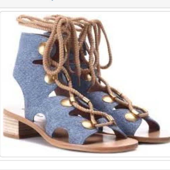 **HP** SEE BY CHLOE Denim Sandals - Picture 9 of 10
